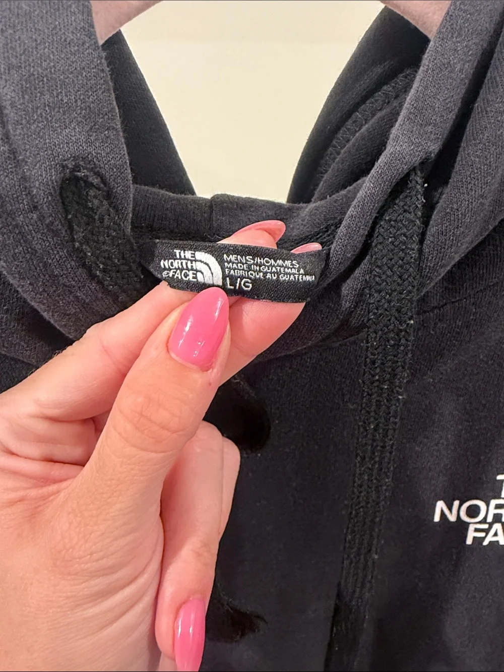 The North Face Black Pullover Hoodie with White Logo